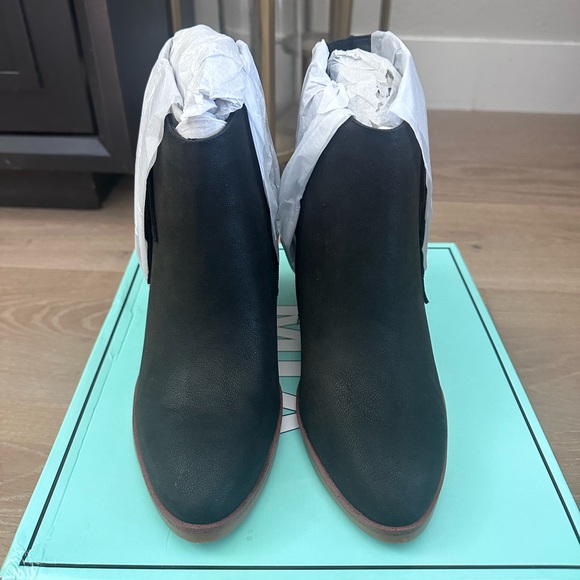 MIA Women's Avril Fringe Booties in Black - Picture 5 of 11